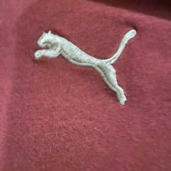 Puma maroon shirt hoodie - Picture 2 of 3